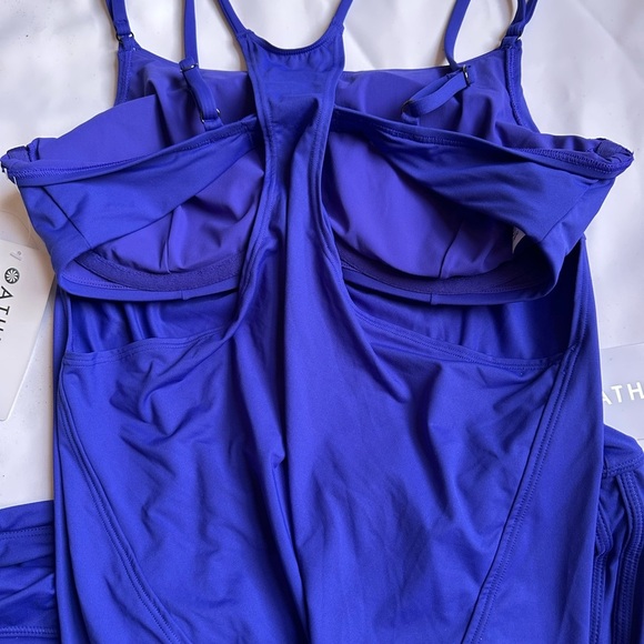 Athleta Blue Swim Set Sleeveless Tank and Shorts - Picture 8 of 13